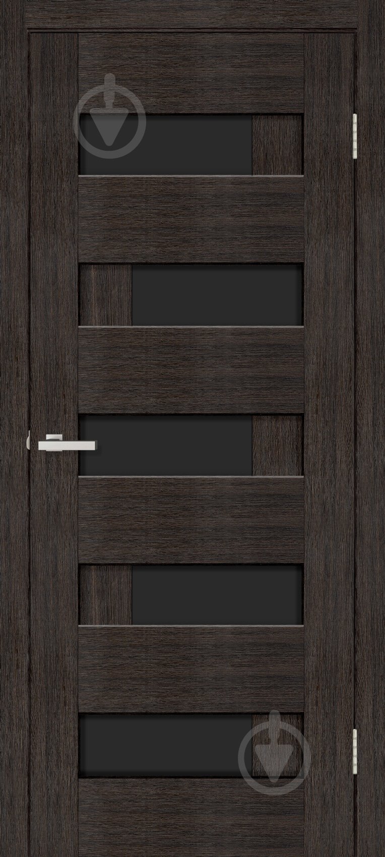 УЦЕНКА! Дверное полотно ОМиС Домино-R ПО черное стекло 800 мм дуб венге (УЦ №2454) - фото 1 УЦЕНКА! Дверное полотно ОМиС Домино-R ПО черное стекло 800 мм дуб венге (УЦ №2454) - фото 1