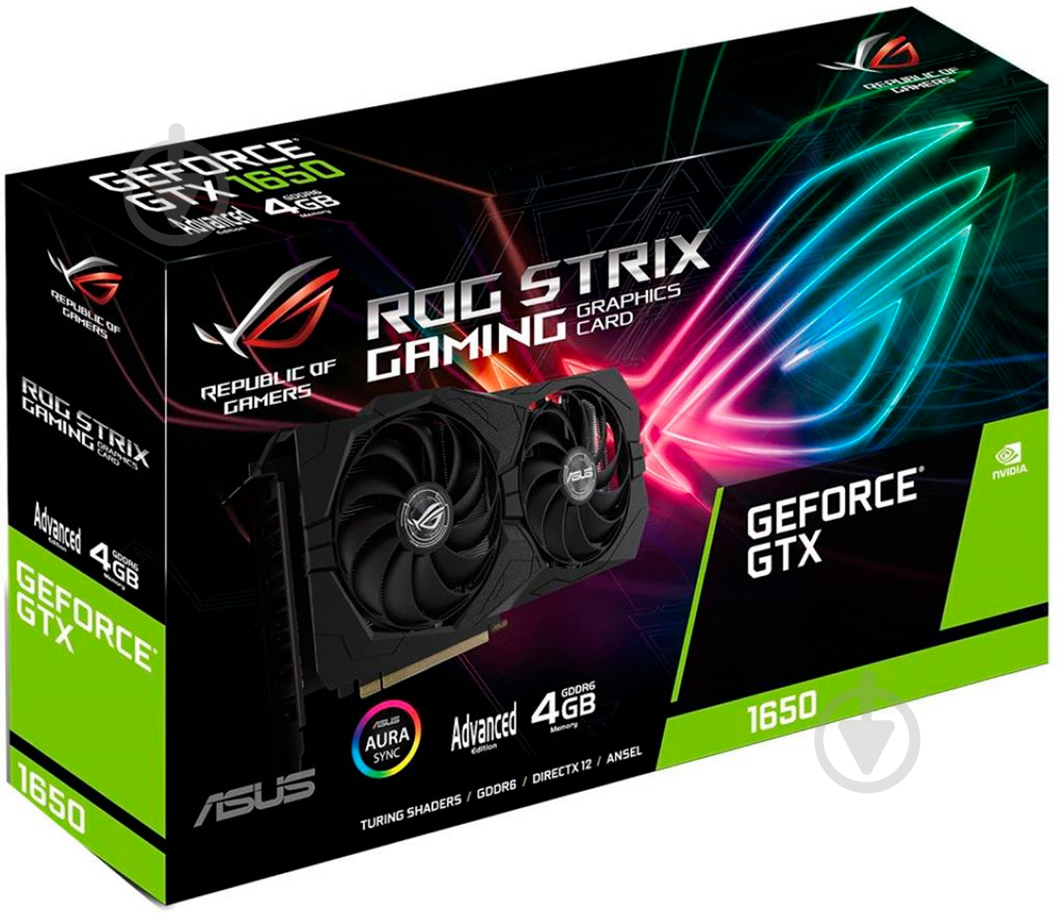 Видеокарта Asus GeForce GTX 1650 4GB GDDR5 128bit (ROG-STRIX-GTX1650-O4G-GAMING) - фото 7 Видеокарта Asus GeForce GTX 1650 4GB GDDR5 128bit (ROG-STRIX-GTX1650-O4G-GAMING) - фото 7