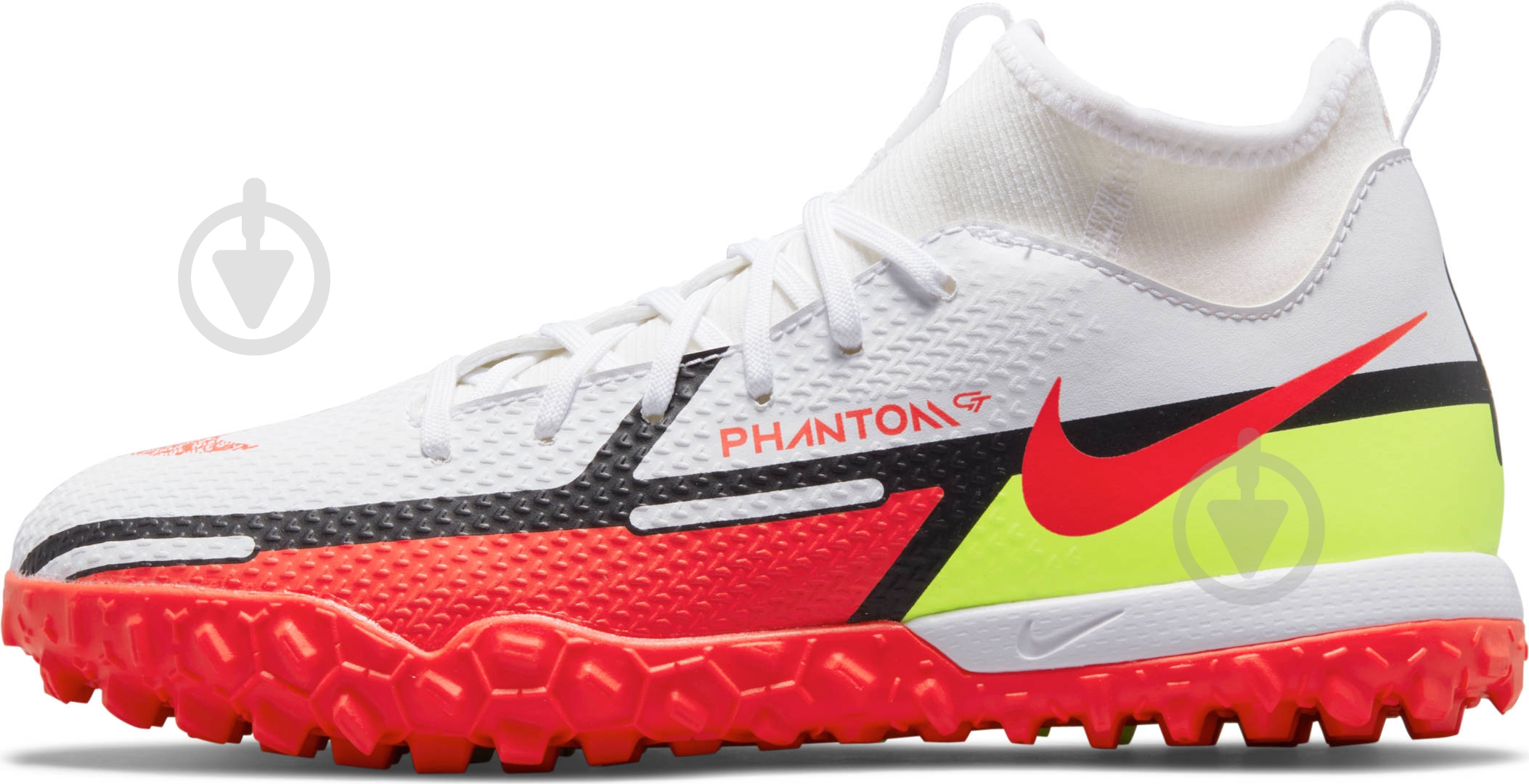 Сороконожки Nike Jr. Phantom GT2 Academy Dynamic Fit TF DC0818-167 р.37,5 белый - фото 3 Сороконожки Nike Jr. Phantom GT2 Academy Dynamic Fit TF DC0818-167 р.37,5 белый - фото 3