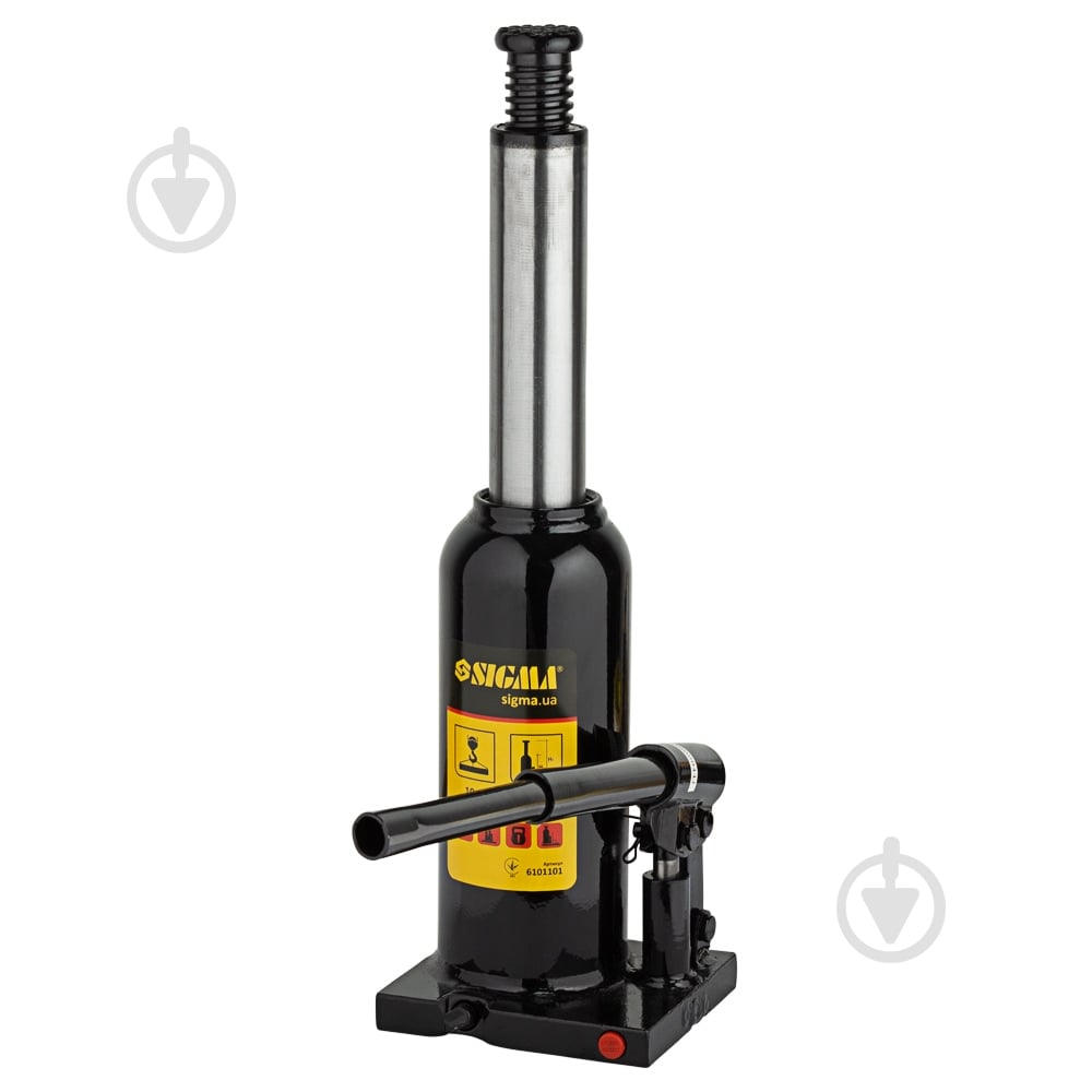 Домкрат гидравлический Sigma бутылочный (6101101) 10 т - фото 6