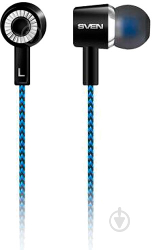 Гарнитура Sven E-106 black/blue (850215) - фото 2