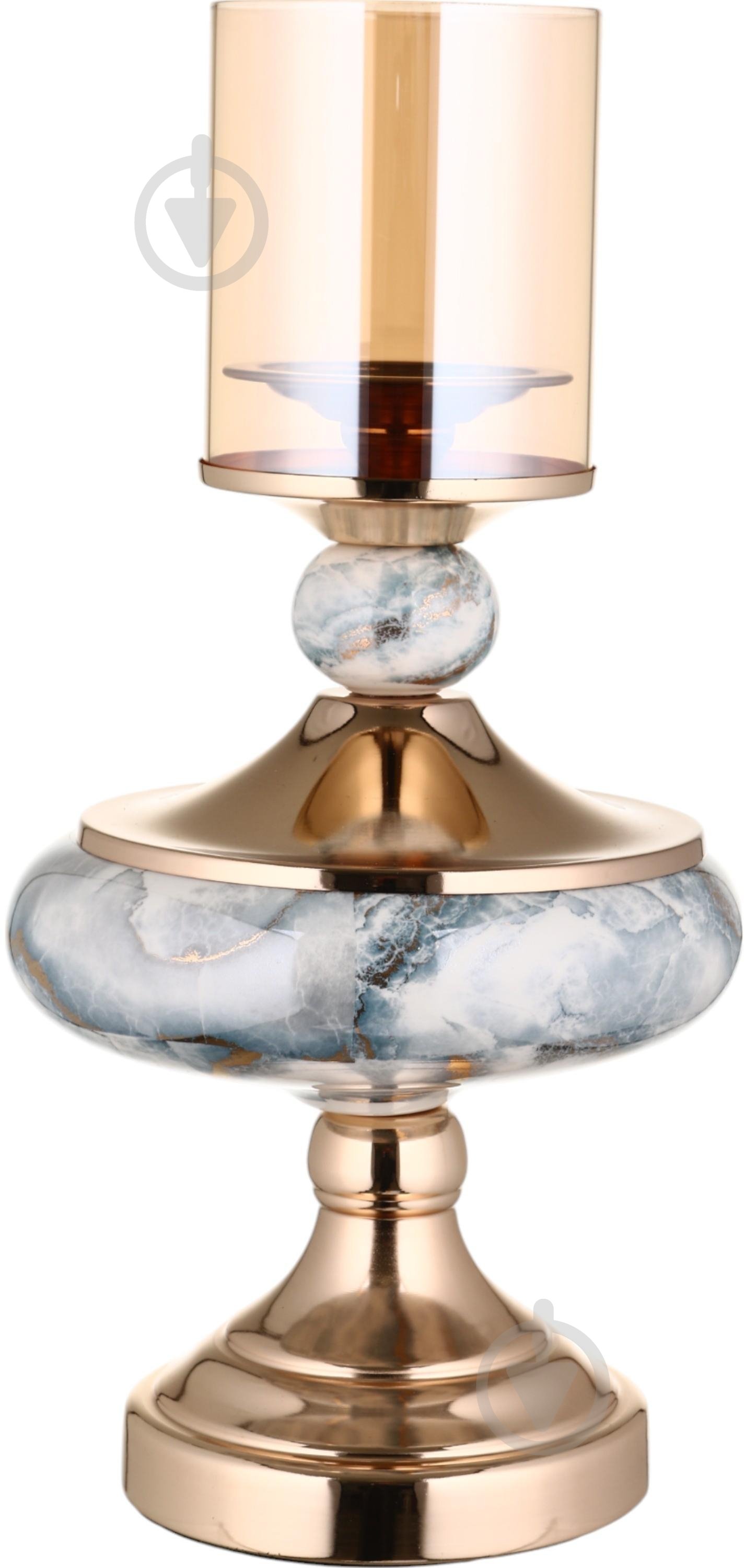 Свічник Bluerty золото 21х21х41.5 см Inari - фото 1