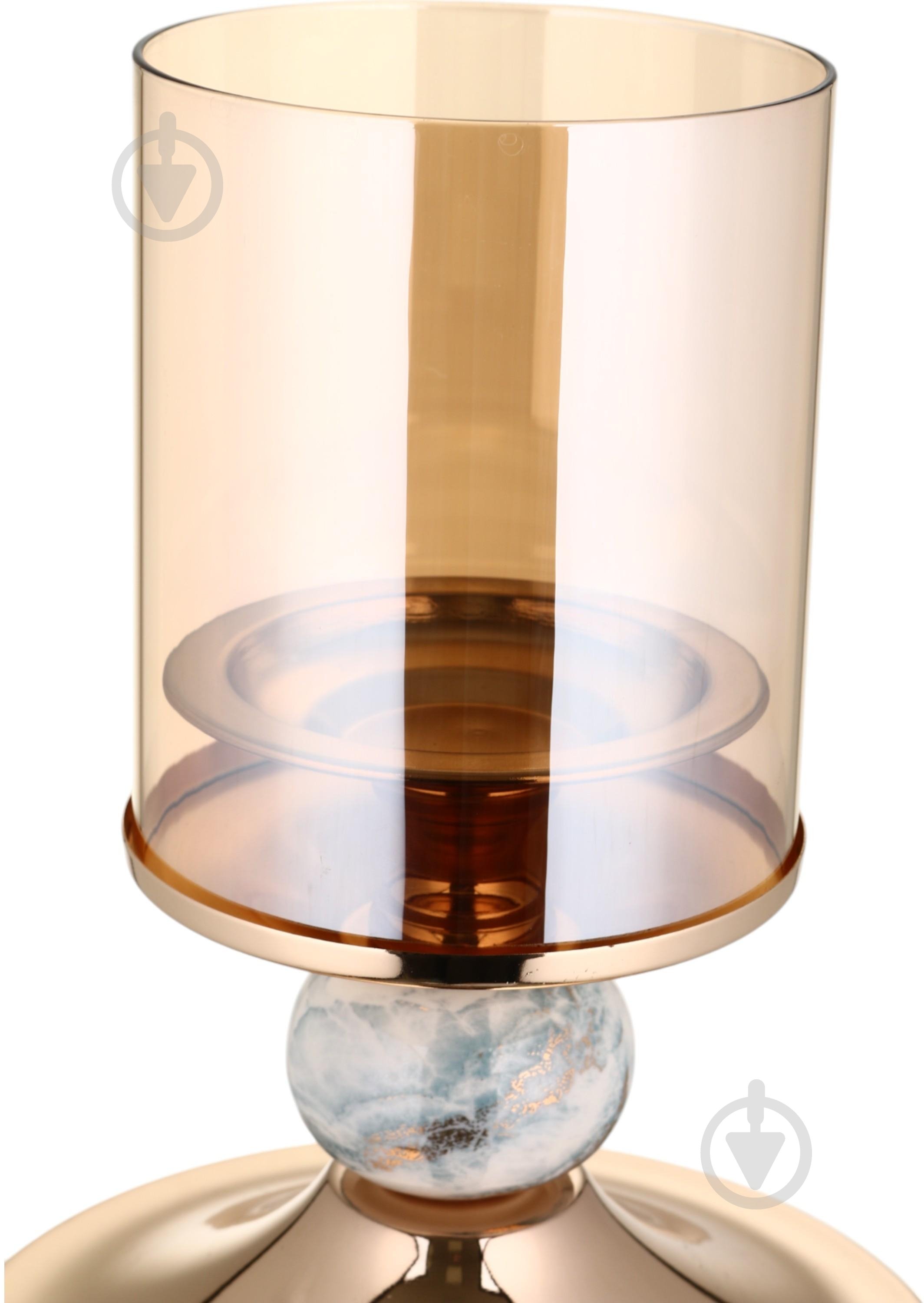 Свічник Bluerty золото 21х21х41.5 см Inari - фото 3