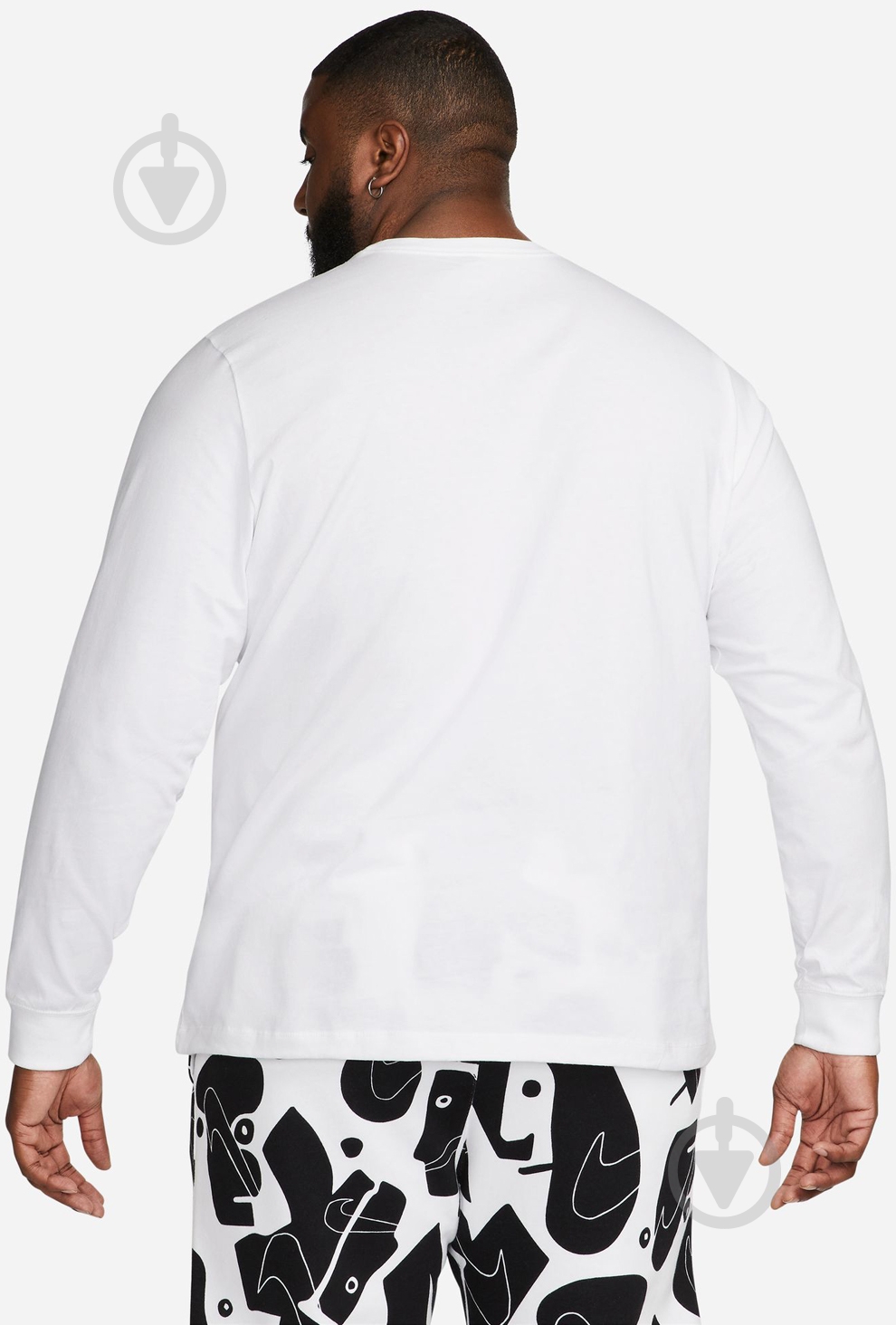 Футболка Nike NS CLUB TEE - LS AR5193-100 р.XL белый - фото 5