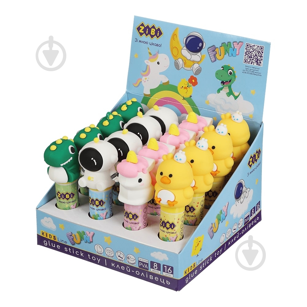 Клей-олівець FUNNY ZB.6302 ZiBi - фото 1