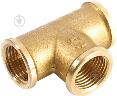 Тройник ВВВ General Fittings ВР 1/2" латунь GF - фото 1