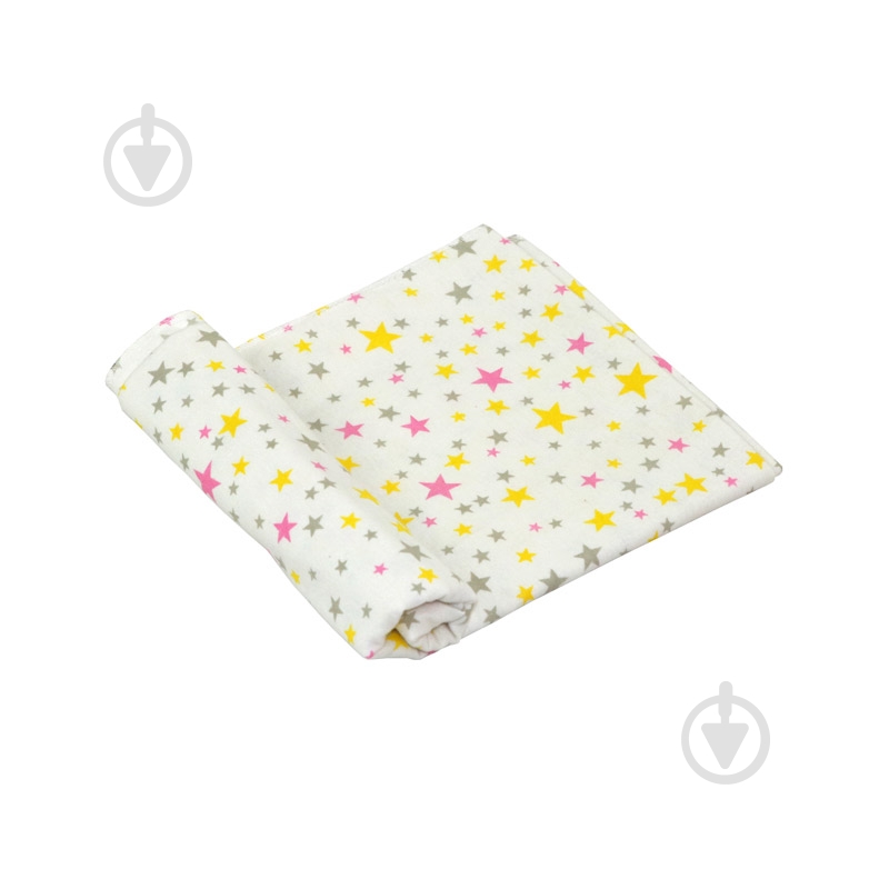 Пелюшки Руно Зірки 90х110 см білий 204.05_10-0363_рожева - фото 1 Пелюшки Руно Зірки 90х110 см білий 204.05_10-0363_рожева - фото 1