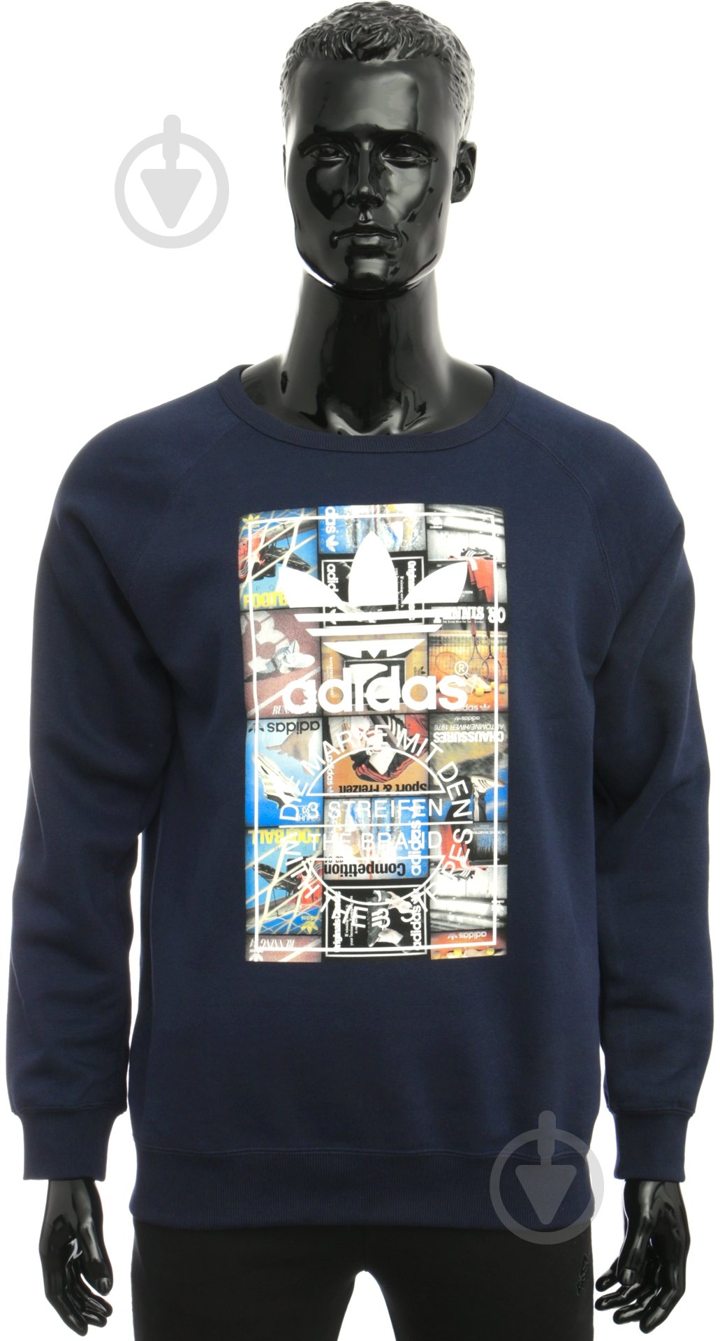 Свитшот Adidas BTS CREW AY7799 р. S синий - фото 1