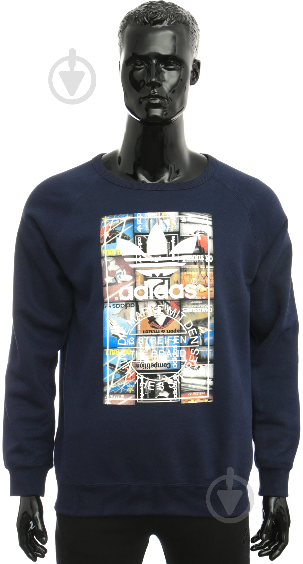 Свитшот Adidas BTS CREW AY7799 р. M синий - фото 1 Свитшот Adidas BTS CREW AY7799 р. M синий - фото 1