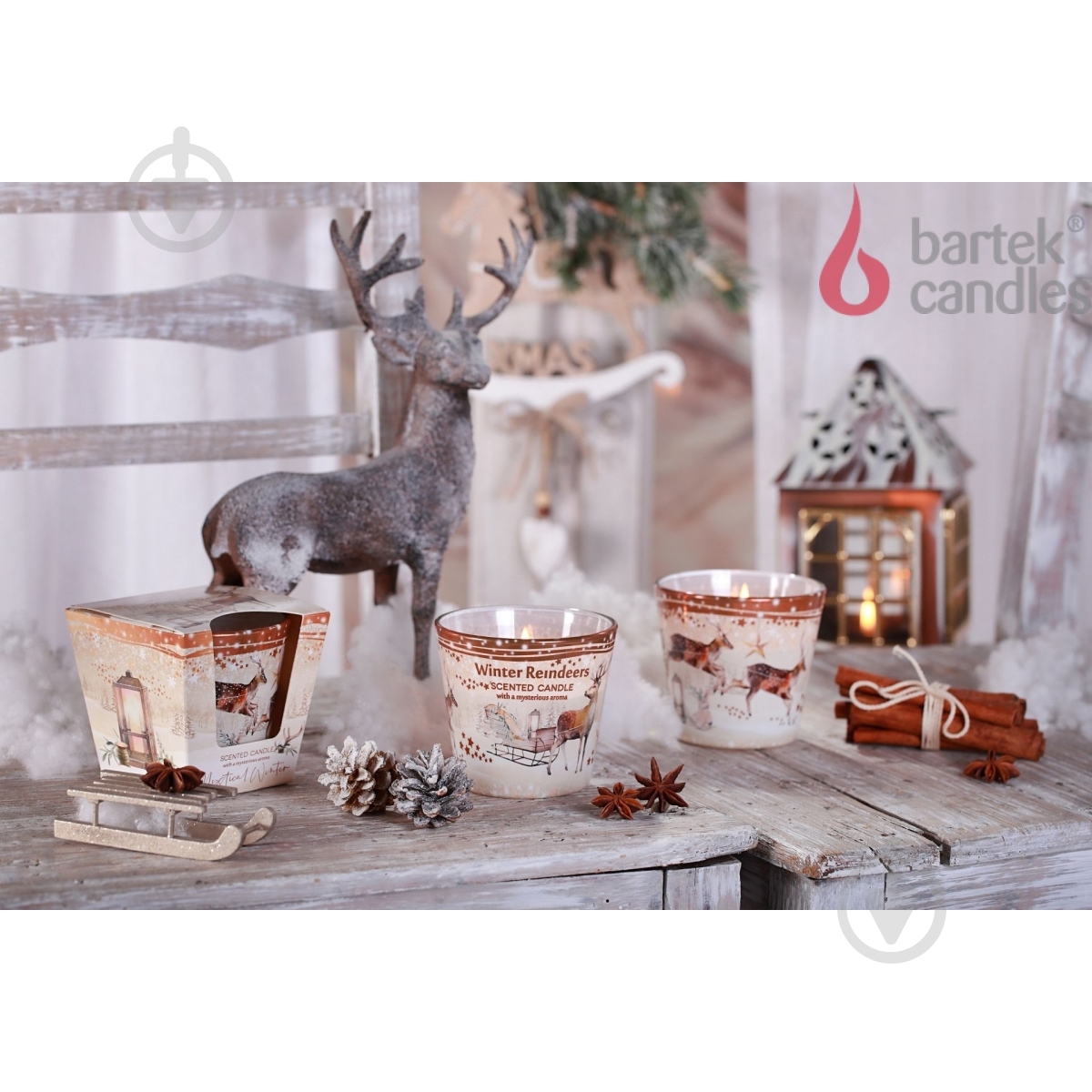 Свеча ароматическая Bartek Candles Зимние олени 115 г - фото 3 Свеча ароматическая Bartek Candles Зимние олени 115 г - фото 3