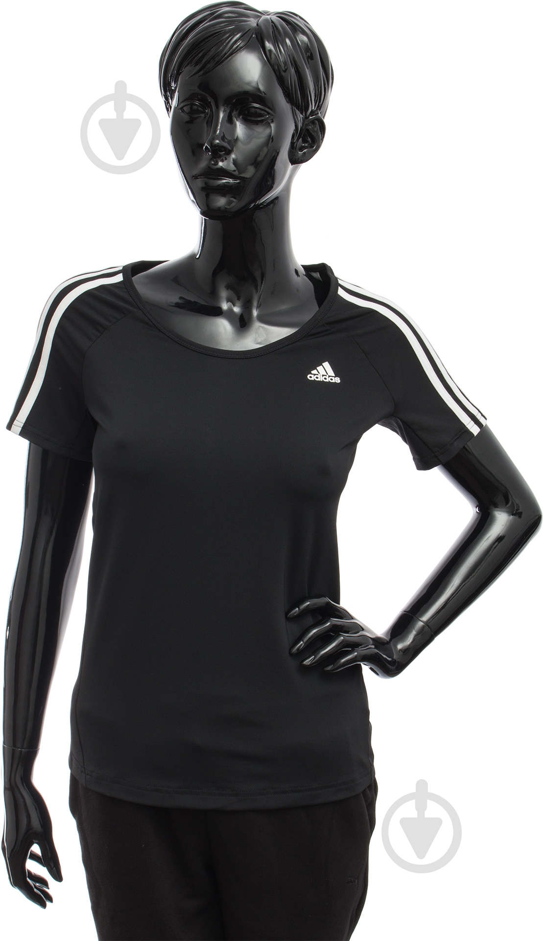 Футболка Adidas BASIC 3S P TEE AY7823 р.2XS черный - фото 1