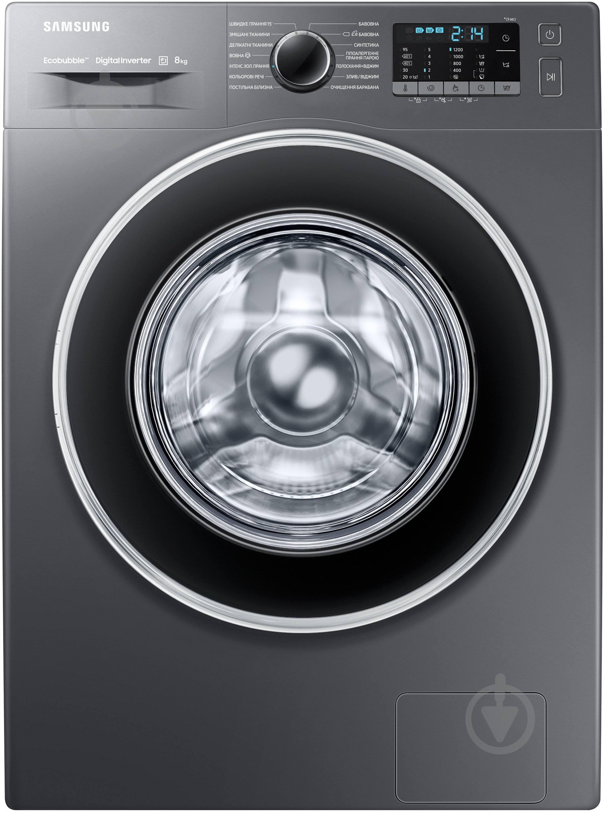 Стиральная машина Samsung WW80J52E0HX/UA - фото 1 Стиральная машина Samsung WW80J52E0HX/UA - фото 1