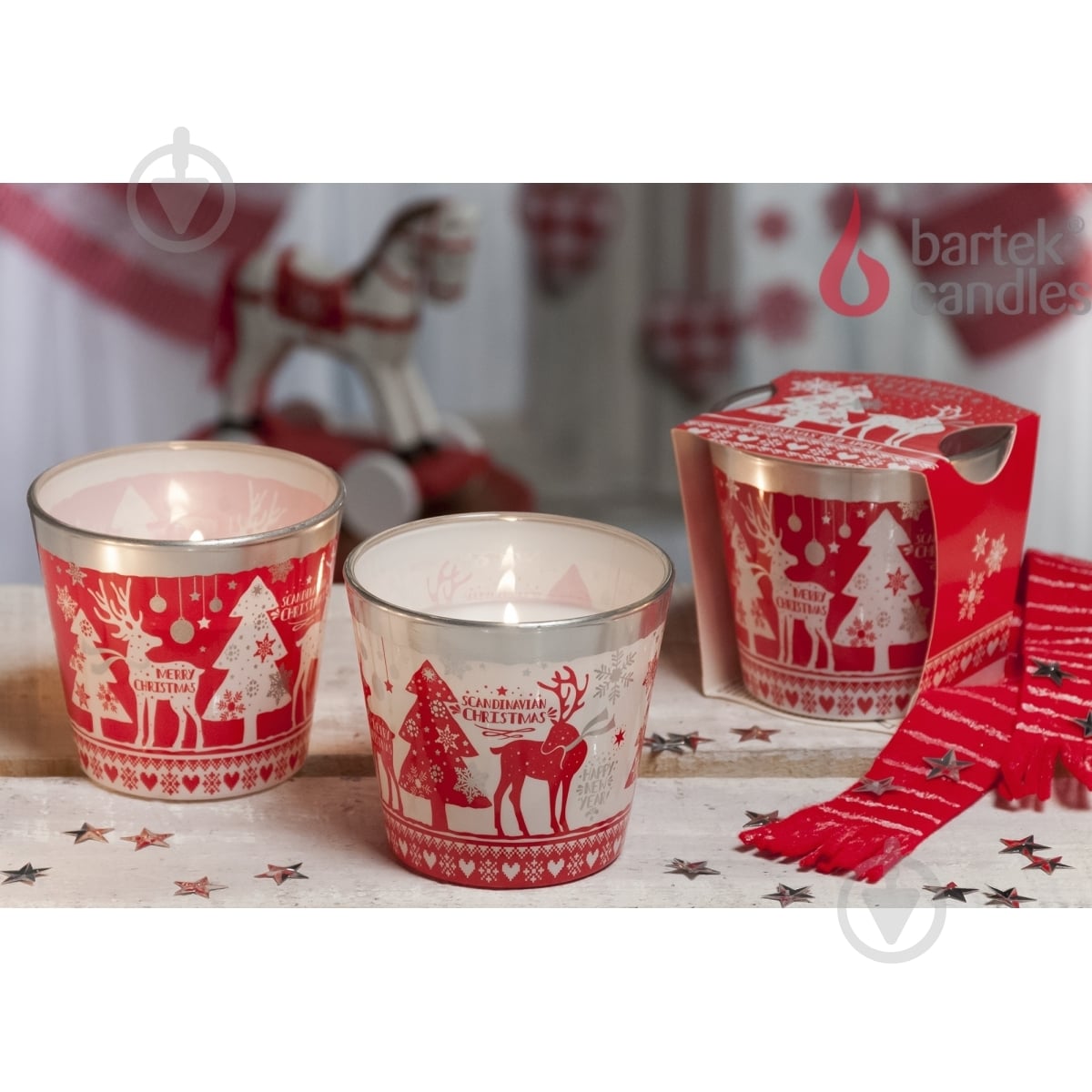 Свічка ароматична Bartek Candles Скандинавія (скло 115 г) - фото 5
