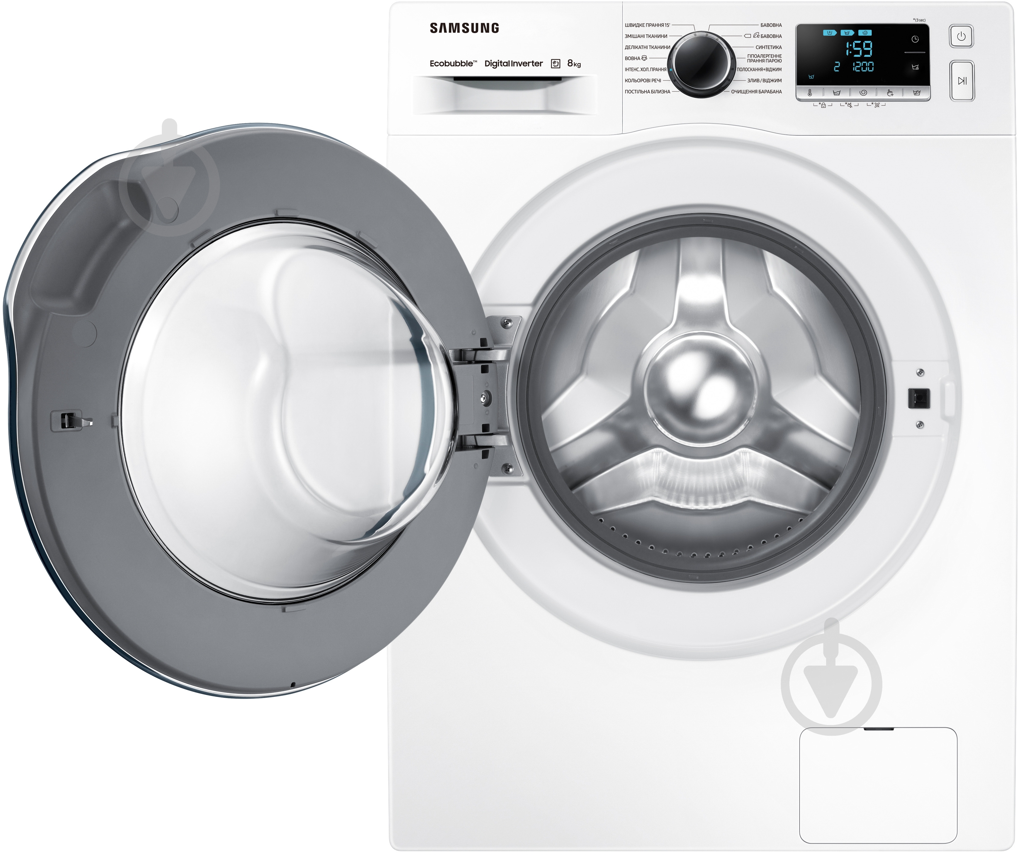 Стиральная машина Samsung WW80J62E0DW/UA - фото 5 Стиральная машина Samsung WW80J62E0DW/UA - фото 5
