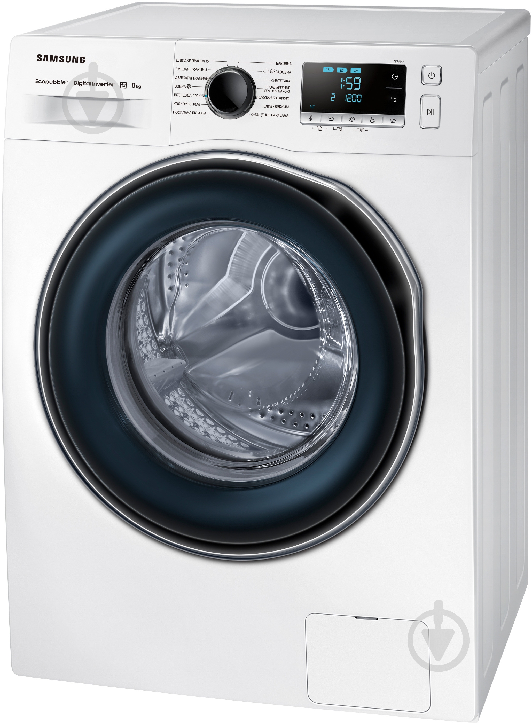 Стиральная машина Samsung WW80J62E0DW/UA - фото 2 Стиральная машина Samsung WW80J62E0DW/UA - фото 2