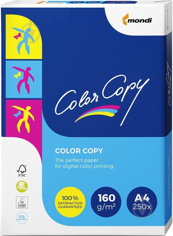 Бумага офисная Color Copy A4 160 г/м белый 250 листов - фото 1