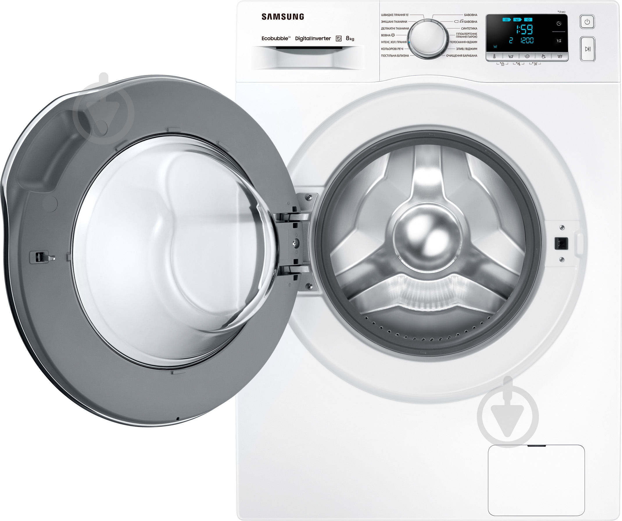 Стиральная машина Samsung WW80J62E0FW/UA - фото 5 Стиральная машина Samsung WW80J62E0FW/UA - фото 5