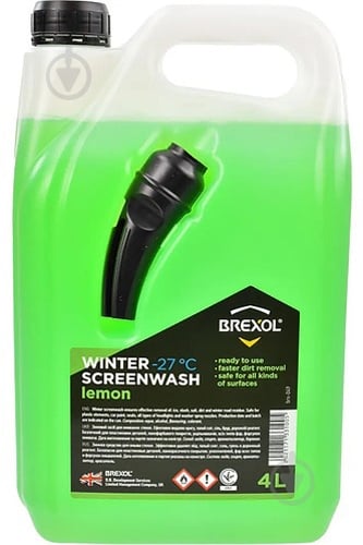Омыватель стекла Brexol лимон зима -27 °С 4 л - фото 1