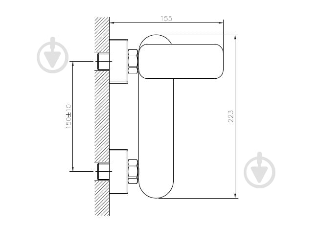 Смеситель для ванны Koller Pool Trend - фото 2