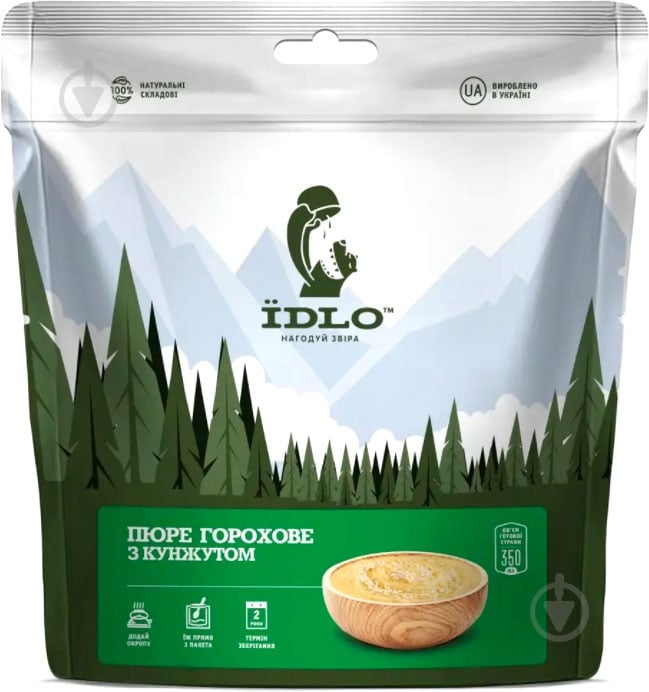 Продукты сушеные ЇDLO Пюре гороховое с кунжутом - фото 1 Продукты сушеные ЇDLO Пюре гороховое с кунжутом - фото 1