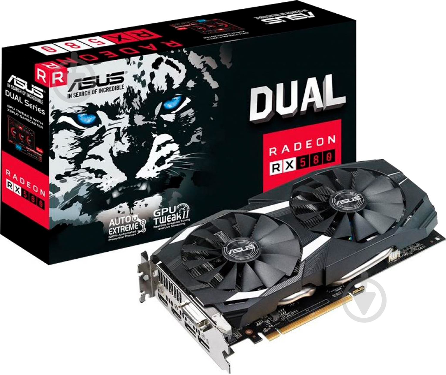 Видеокарта Asus Radeon RX 580 8GB GDDR5 256bit (DUAL-RX580-O8G) - фото 5 Видеокарта Asus Radeon RX 580 8GB GDDR5 256bit (DUAL-RX580-O8G) - фото 5