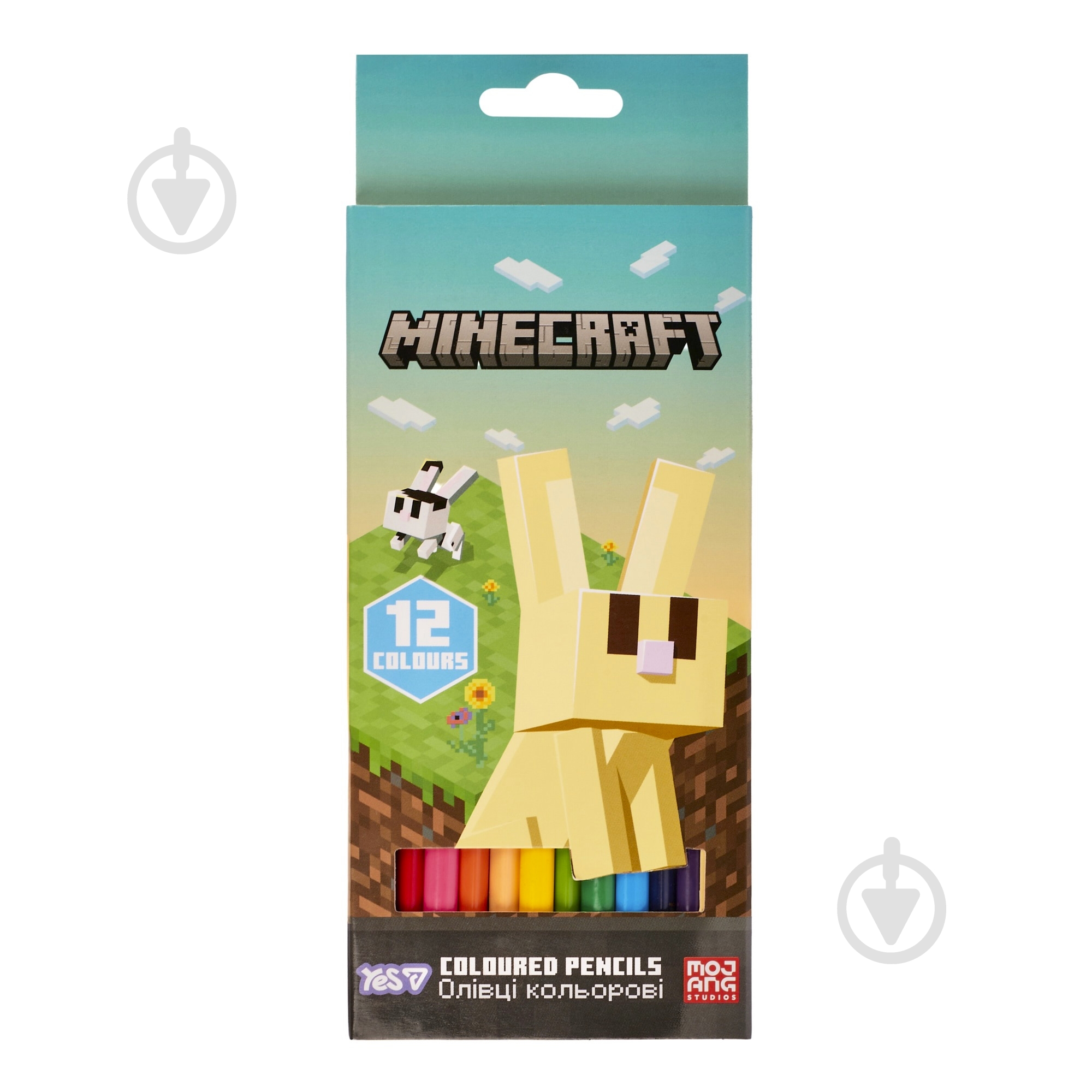 Карандаши цветные Minecraft Spring 12 шт. 290772 YES - фото 1
