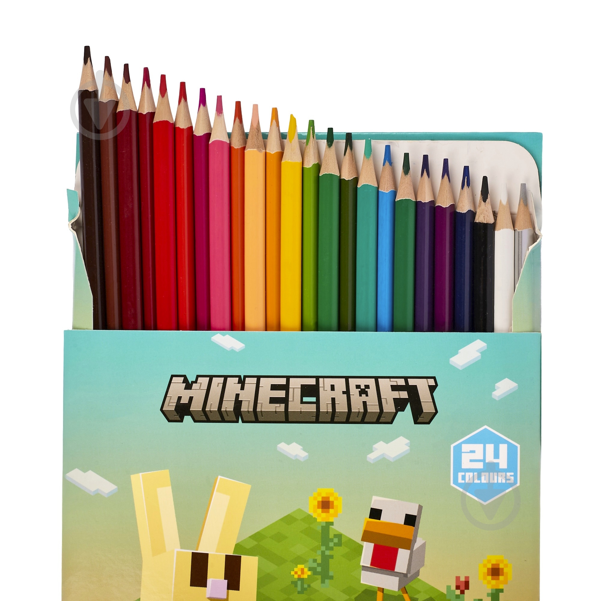 Олівці кольорові Minecraft Spring 24 шт. (290776) YES - фото 2