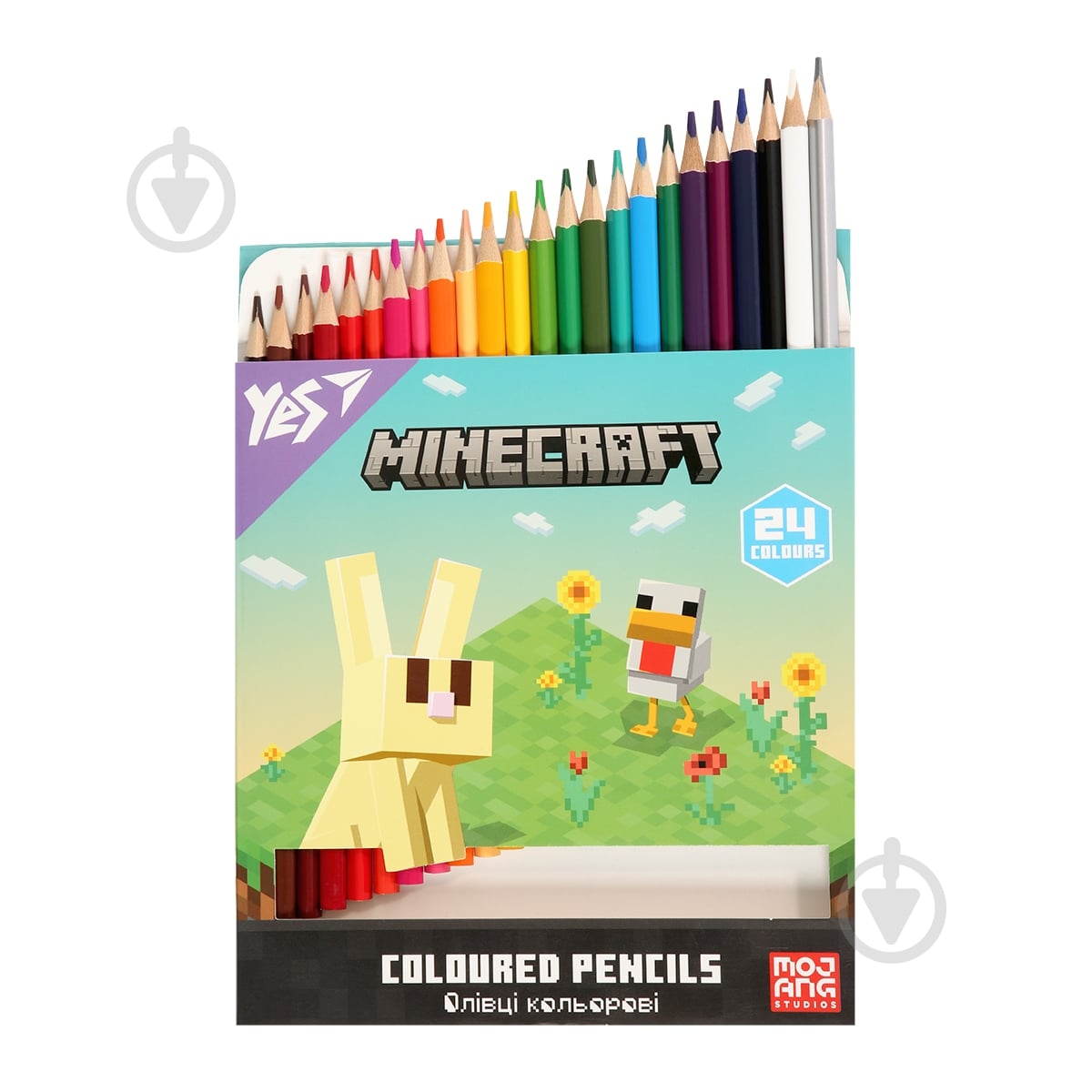 Олівці кольорові Minecraft Spring 24 шт. (290776) YES - фото 3