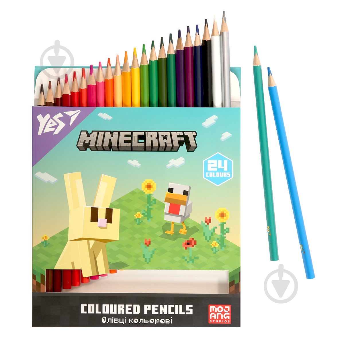 Олівці кольорові Minecraft Spring 24 шт. (290776) YES - фото 4