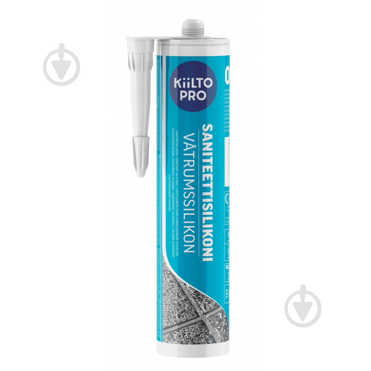 Герметик силіконовий Kiilto Pro Sanitary Silicone нейтральний прозорий 310 мл - фото 1