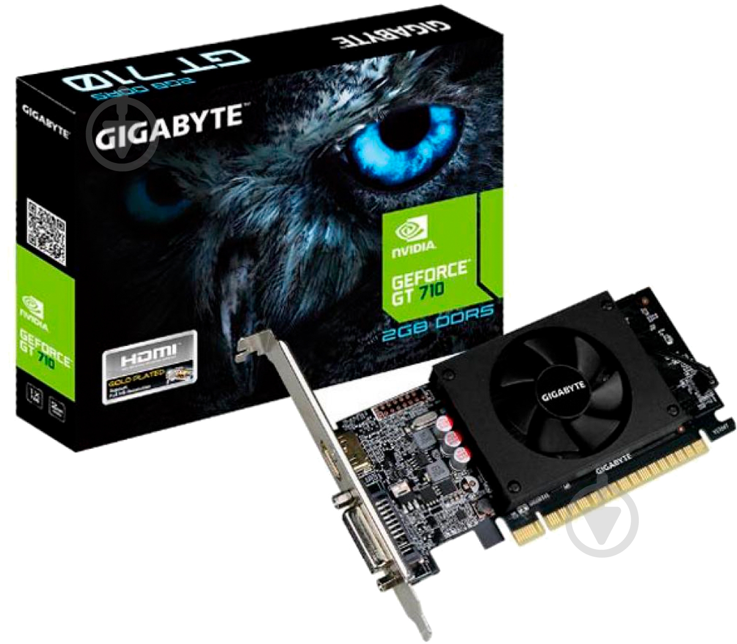 Відеокарта Gigabyte GeForce GT710 2GB GDDR5 64bit (GV-N710D5-2GL) - фото 4 Відеокарта Gigabyte GeForce GT710 2GB GDDR5 64bit (GV-N710D5-2GL) - фото 4
