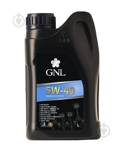 ᐉ Моторное масло синтетическое GNL 5W-40 1 л (60168001) • Купить