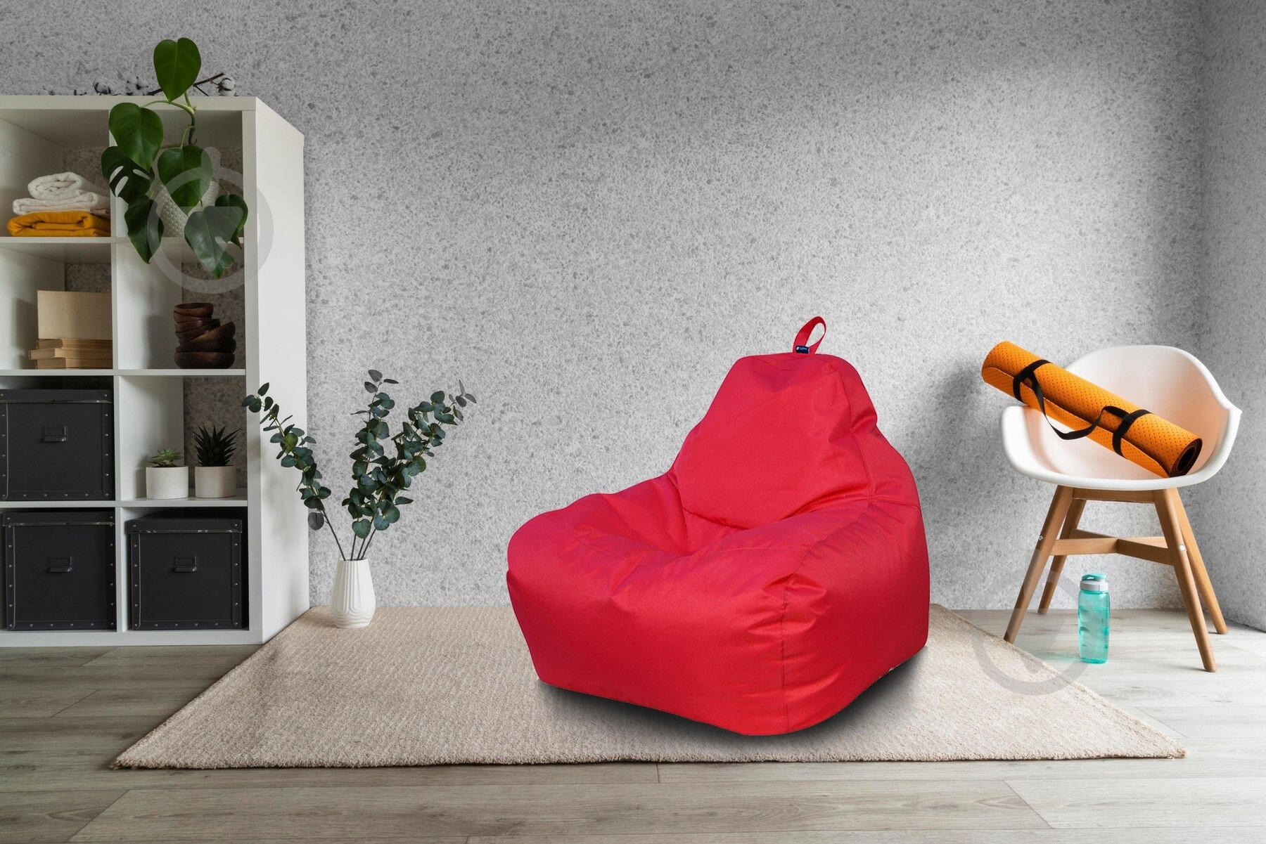 Кресло-мешок Примтекс Плюс Simba M LUX OX-162 Red красный - фото 3