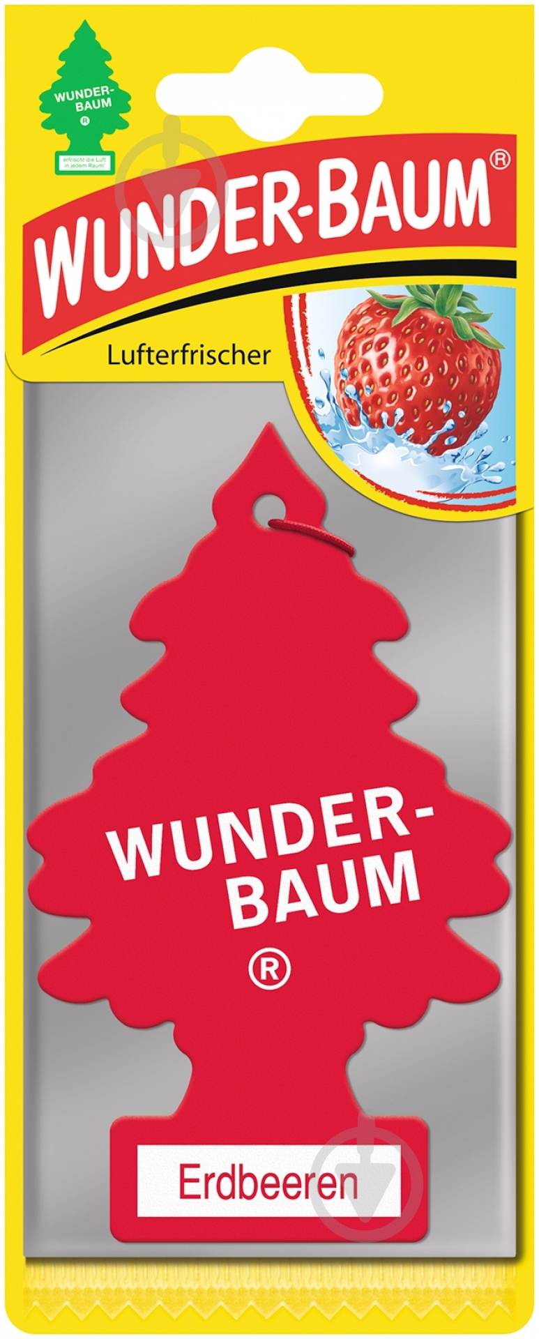 Ароматизатор подвесной  WUNDER BAUM клубника - фото 1