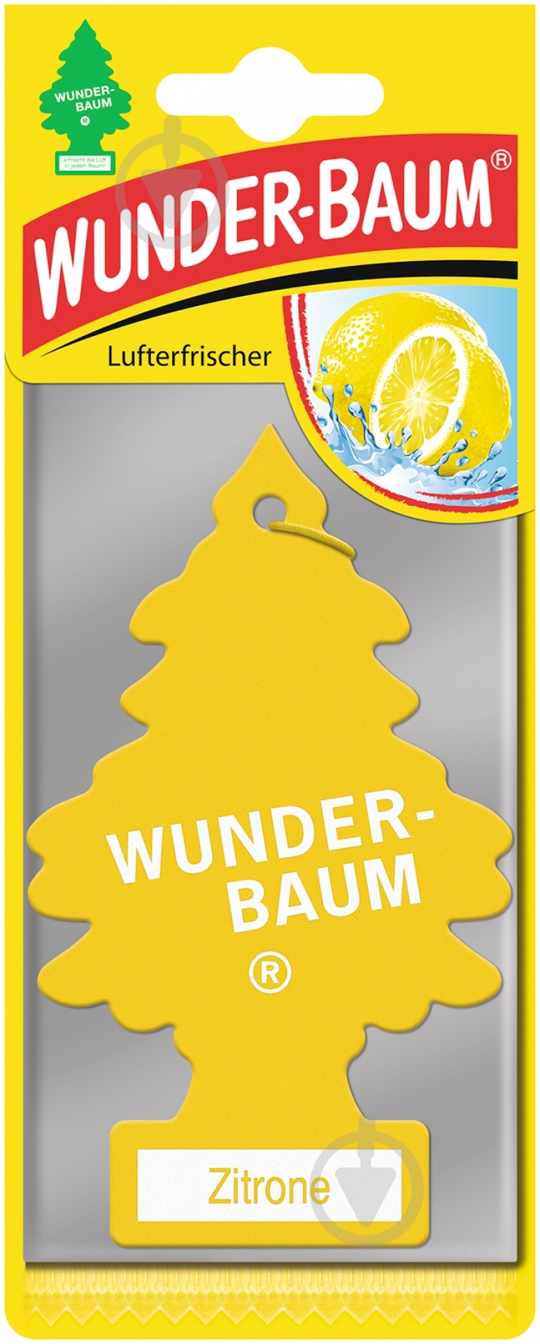 Ароматизатор підвісний WUNDER BAUM цитрон - фото 1 Ароматизатор підвісний WUNDER BAUM цитрон - фото 1