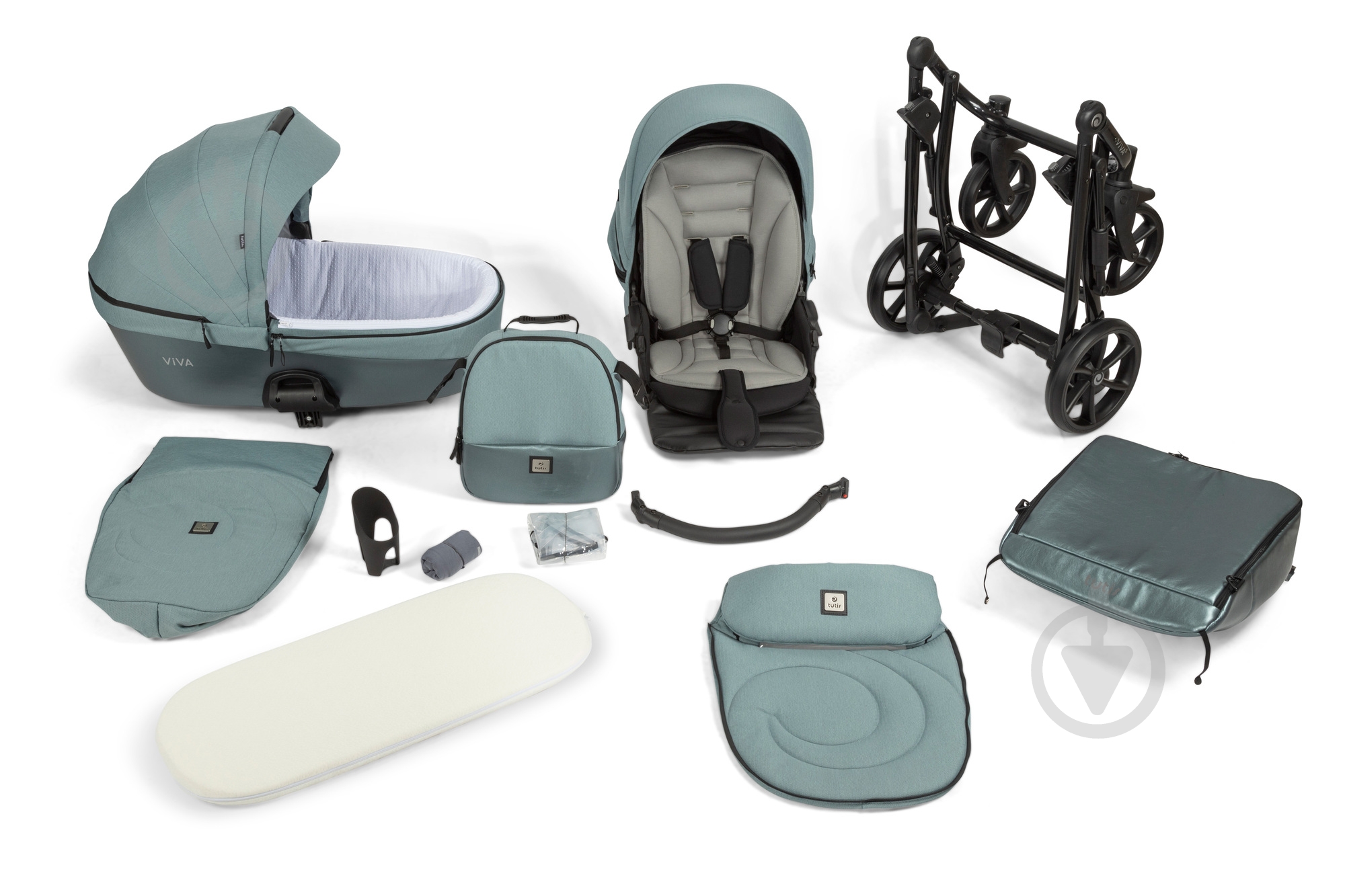 Коляска универсальная TUTIS VIVA5 Leather Cloud (1452085) - фото 14