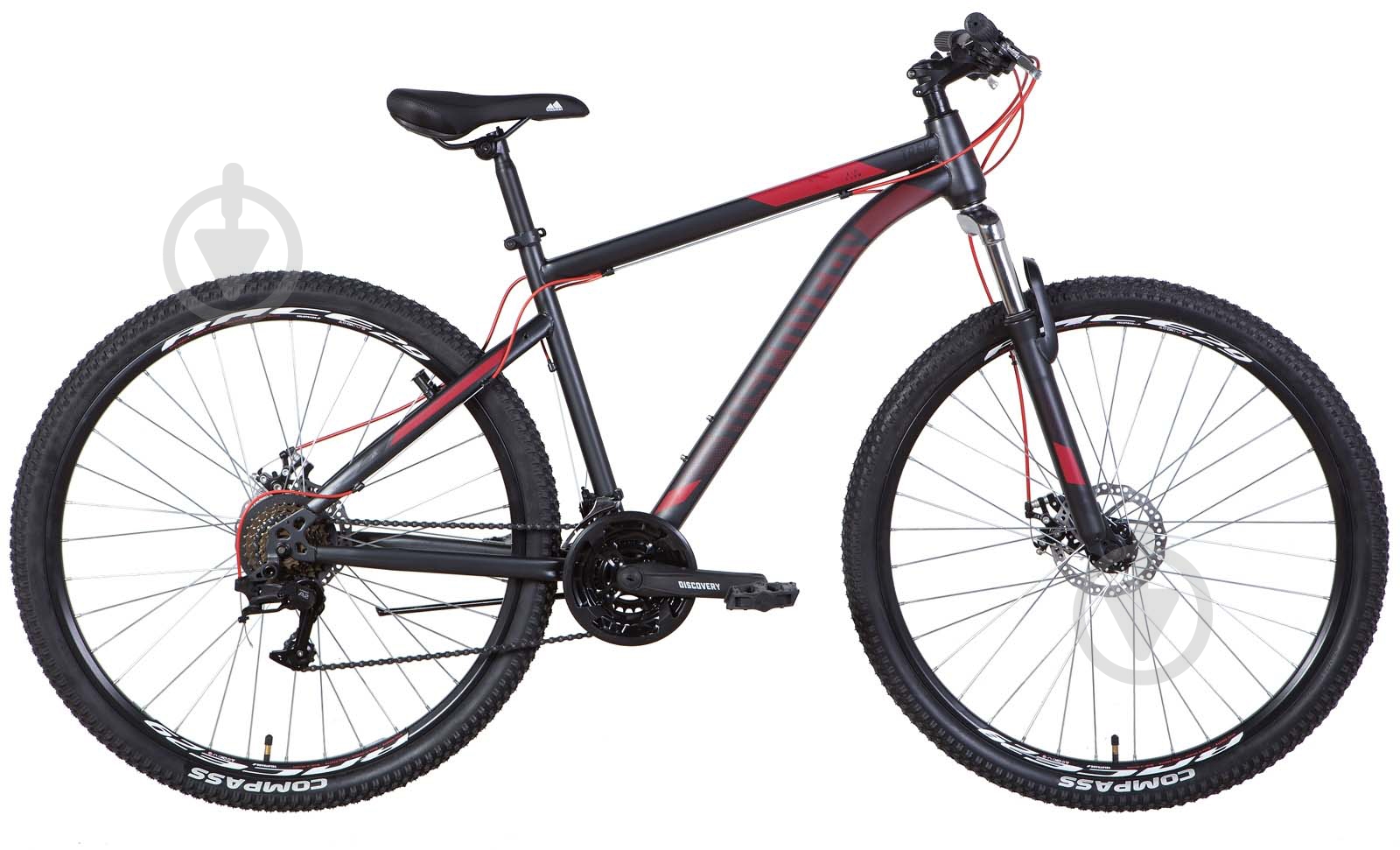 Велосипед Discovery 29" 21"(53 см) TREK OPS-DIS-29-130 сіро-червоний - фото 1 Велосипед Discovery 29" 21"(53 см) TREK OPS-DIS-29-130 сіро-червоний - фото 1