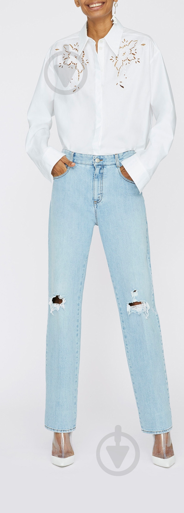 Джинси Stella McCartney PANTALONE DONNA / DENIM JEANS 548308SMH17-4850 р. 29 блакитний - фото 3 Джинси Stella McCartney PANTALONE DONNA / DENIM JEANS 548308SMH17-4850 р. 29 блакитний - фото 3