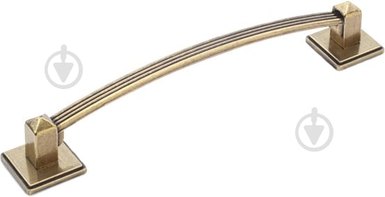 Мебельная ручка скоба DC D-115 G4 128 мм старая бронза - фото 1