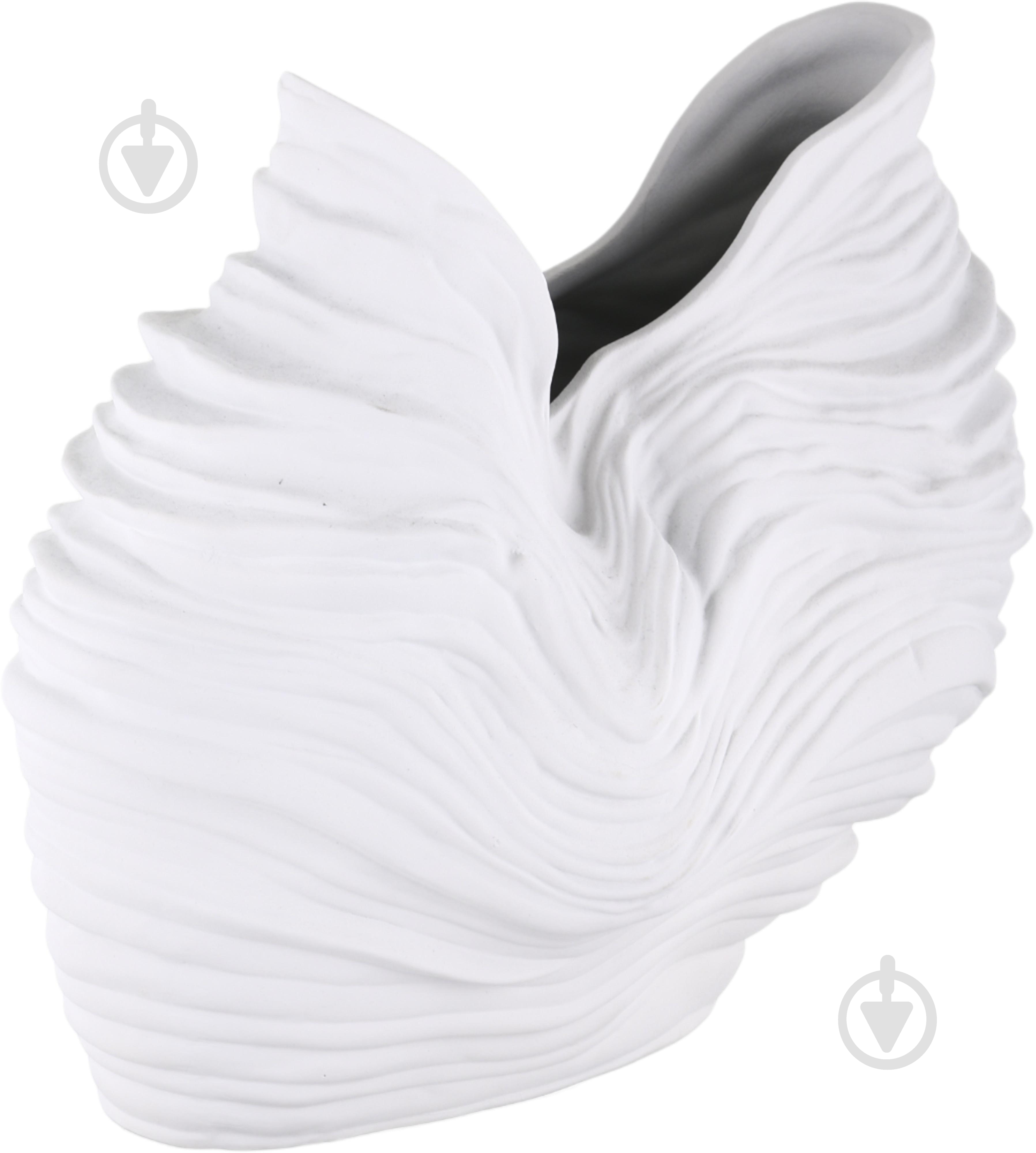 Ваза фарфоровая Inari Aruba 36 см белая ZH473-1D - фото 1 Ваза фарфоровая Inari Aruba 36 см белая ZH473-1D - фото 1