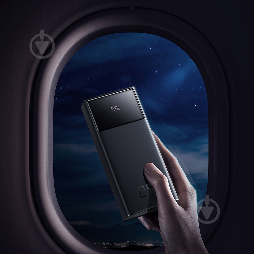 Повербанк BASEUS 30000 mAh black (PPXJ080101) Star Lord Display - фото 9