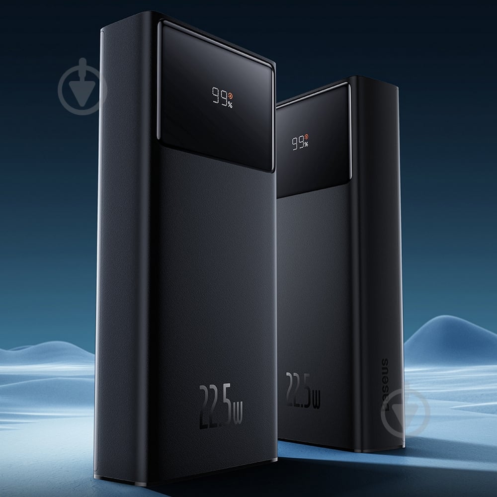 Повербанк BASEUS 30000 mAh black (PPXJ080101) Star Lord Display - фото 8