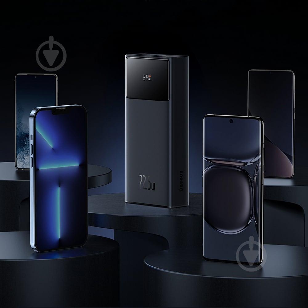 Повербанк BASEUS 30000 mAh black (PPXJ080101) Star Lord Display - фото 7