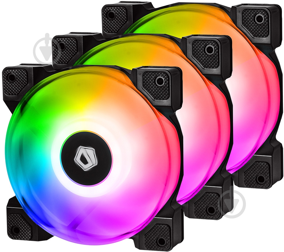 Вентилятор для корпуса ID-Cooling DF-12025-ARGB Trio - фото 1 Вентилятор для корпуса ID-Cooling DF-12025-ARGB Trio - фото 1