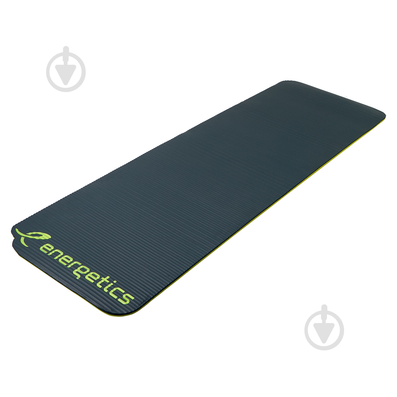 Килимок для фітнесу Energetics NBR Mat 180cm 1.5 1800x600x15 мм NBR Mat сірий із салатовим - фото 4