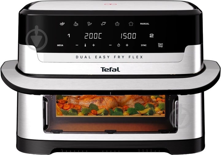 Мультипечь Tefal Dual Easy Fry Flex EY922DE0 - фото 1