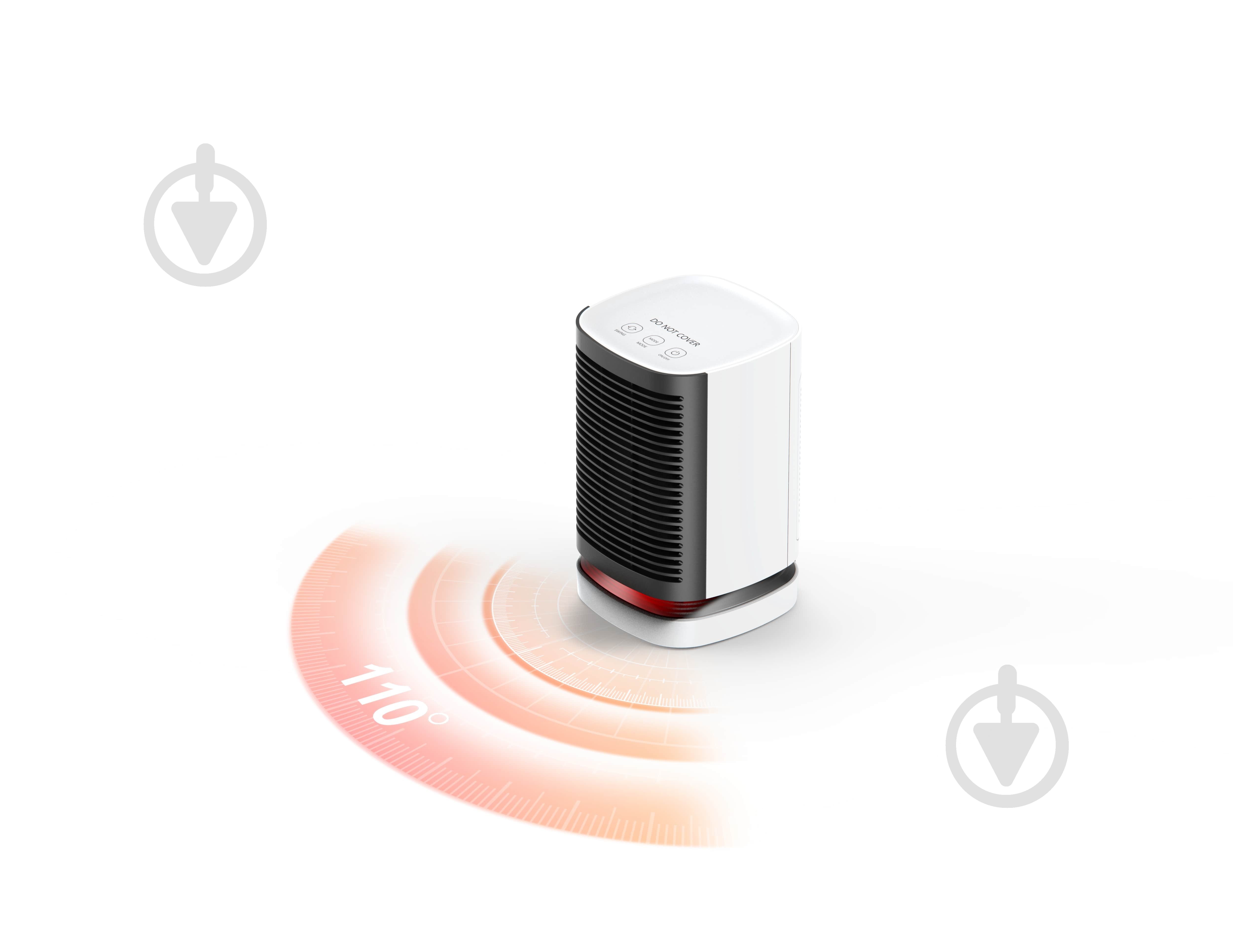 Тепловентилятор Havit HV-HT1220 950W White - фото 5 Тепловентилятор Havit HV-HT1220 950W White - фото 5