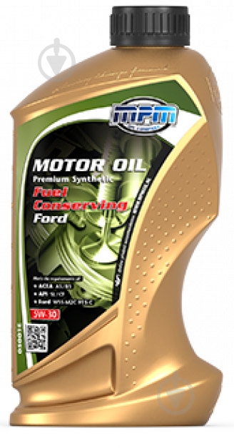 Моторна олива синтетична MPM Premium Synthetic Fuel Conserving Ford 5W-30 1 л (05001E) - фото 1