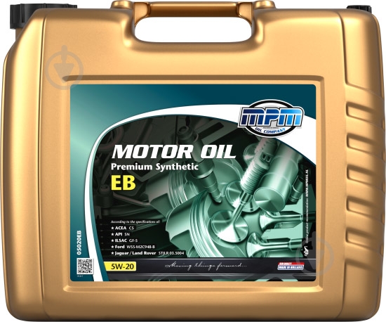 Моторна олива синтетична MPM Premium Synthetic Ecoboost 5W-20 20 л (05020EB) - фото 1