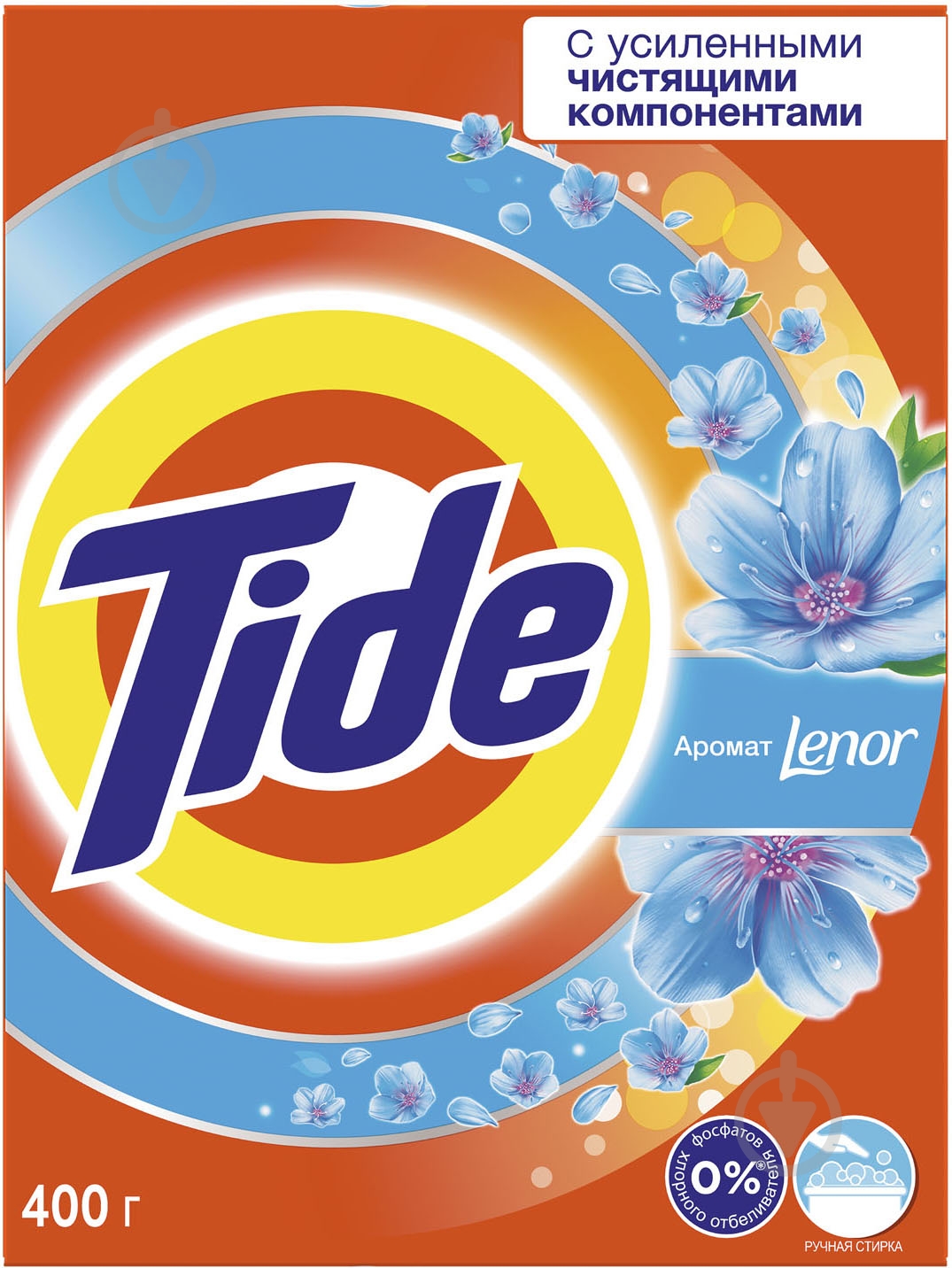 Стиральный порошок для ручной стирки Tide Lenor touch of scent 0,4 кг - фото 1